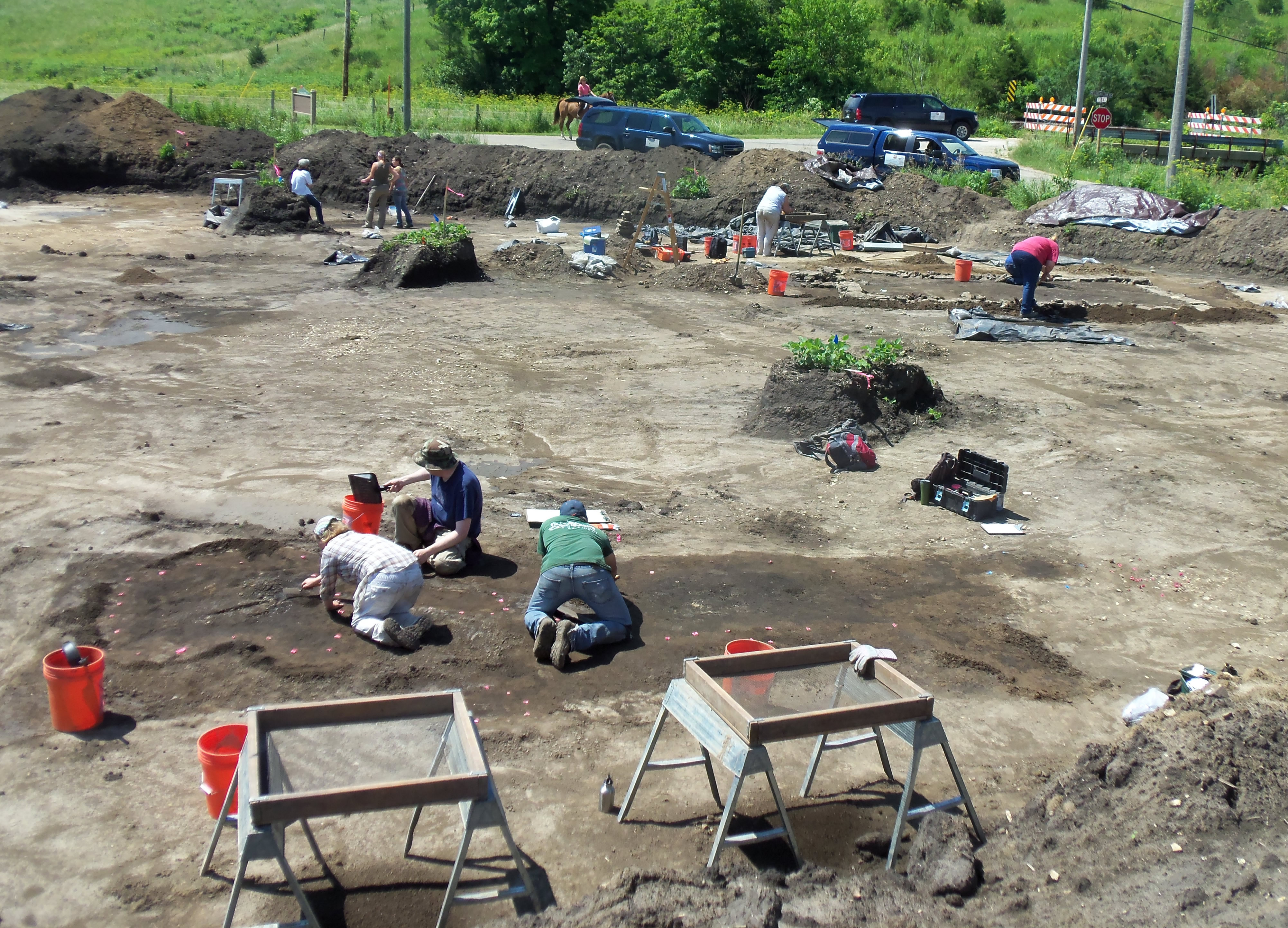 Longhollow site excavation