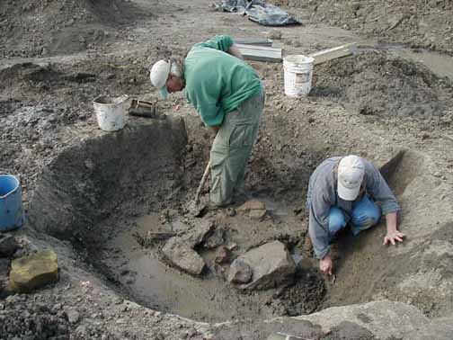 Excavation at the Horseshoe Pond site
