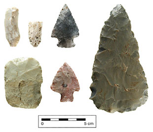 Middle Woodland lithics from the Missed Point site